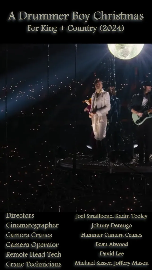 Camera Operator - A Drummer Boy Christmas (2024)