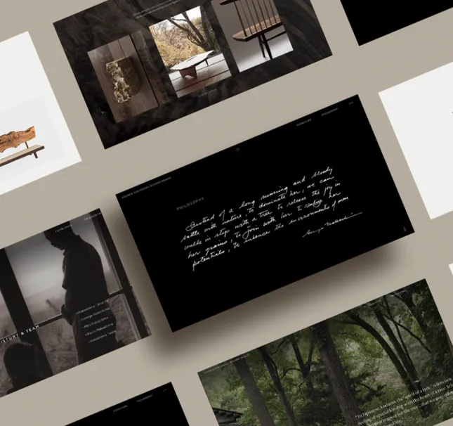 Nakshima woodworker website