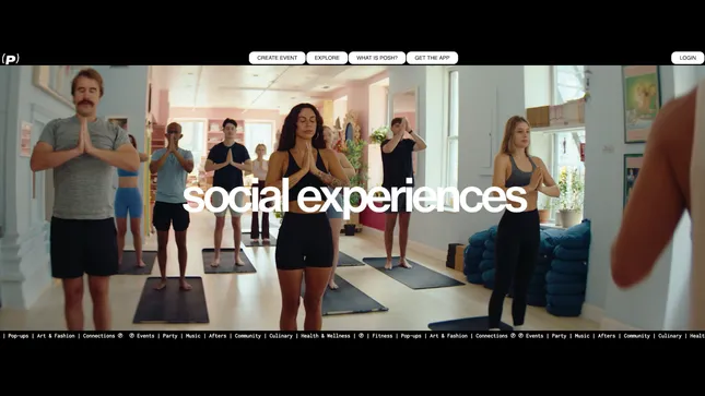 Posh.vip website video