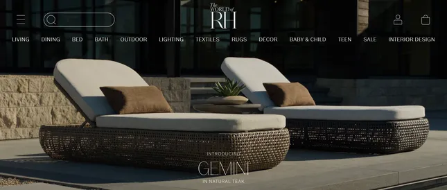 RH (Restoration Hardware) product videos