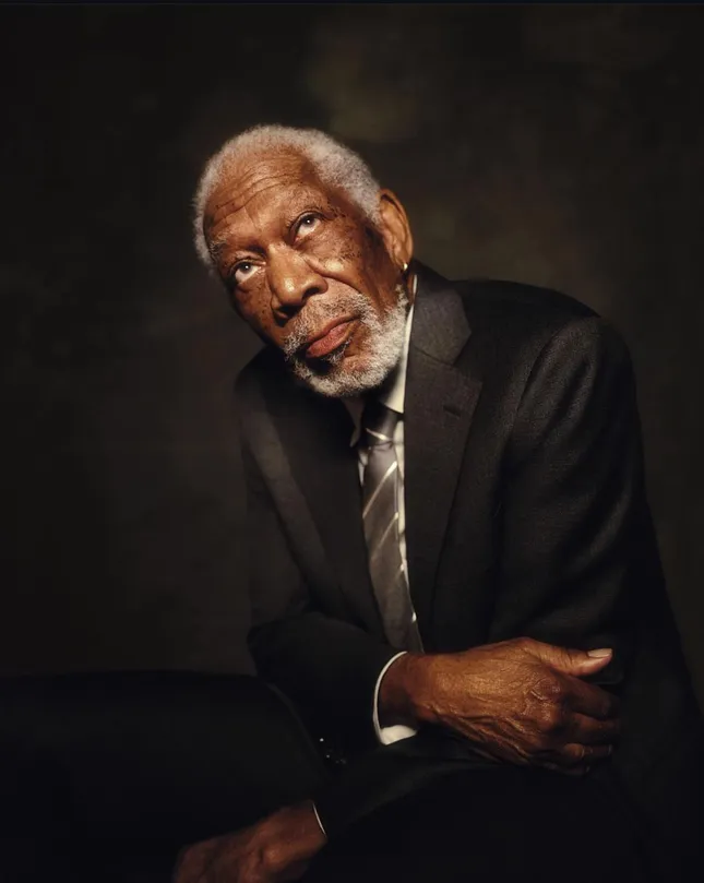 Morgan Freeman “Hero’s vs. Villains” portrait
