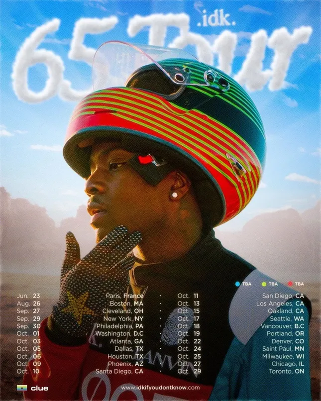 IDK. - Tour Poster