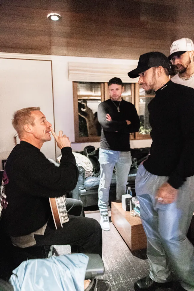 Diplo x Lewis Hamilton studio BTS