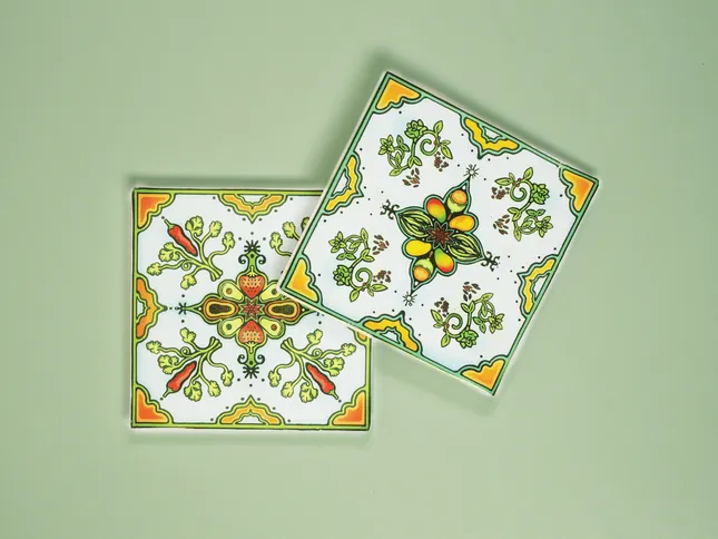 Talavera Tile Cultural Coasters