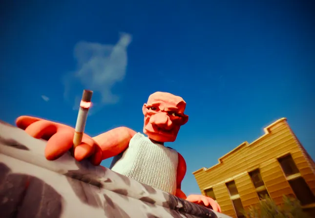 A guy and some piegons