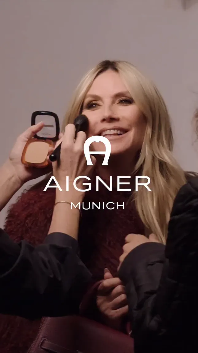 Heidi Klum & Aigner Luxury Leather - BTS Editorial