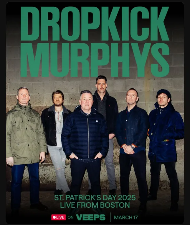 Dropkick Murphys Annual St Patrick’s Day livestream 2025