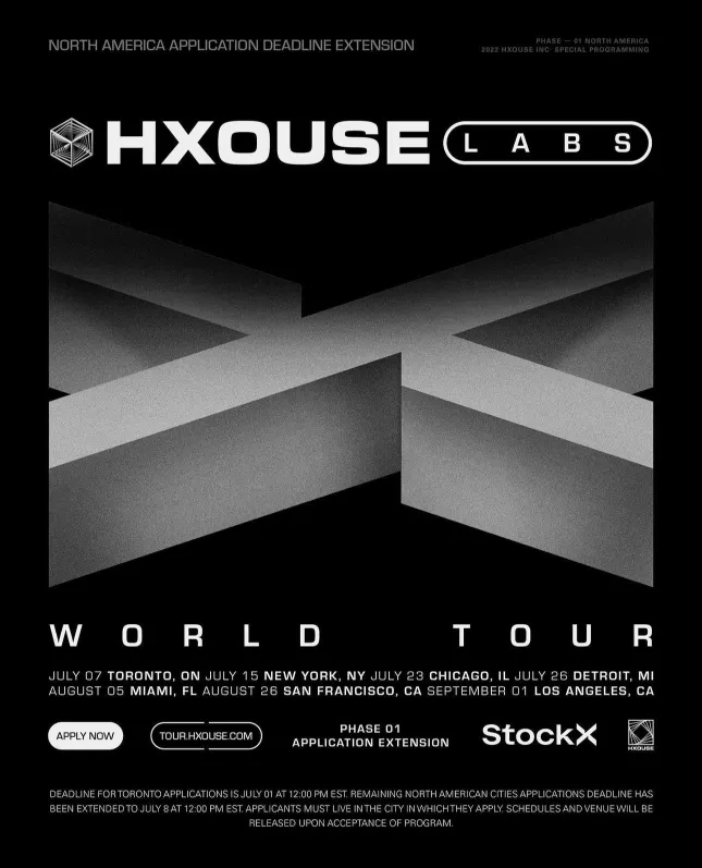 HXOUSE Dawn FM World Tour