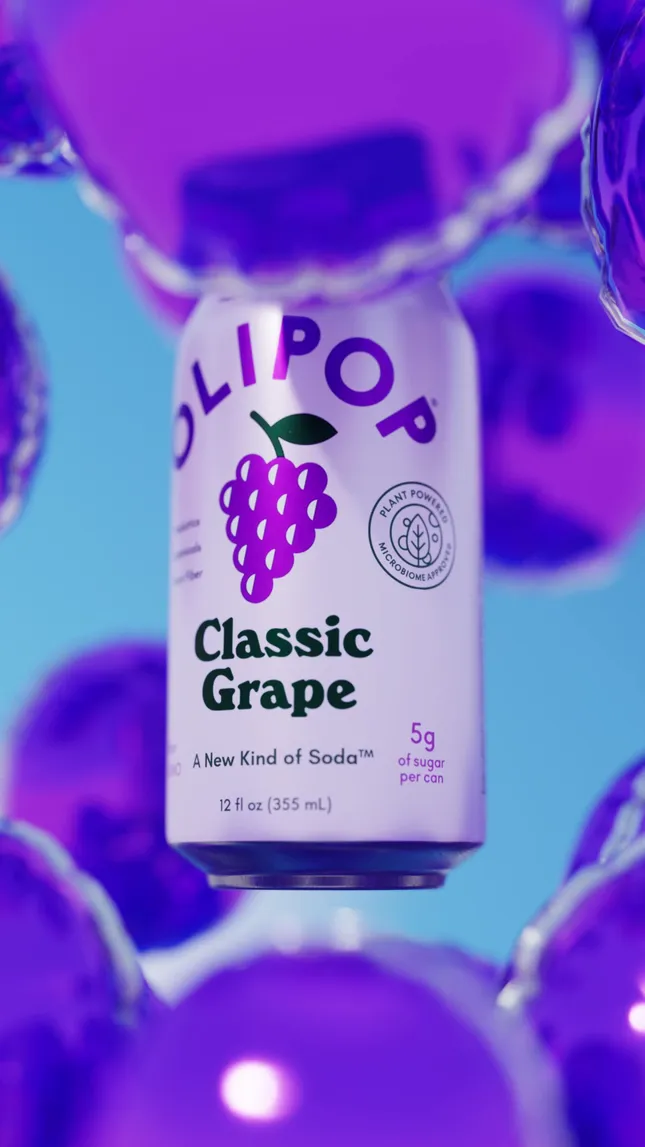 Olipop Grape Spec Animation