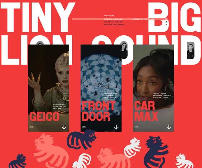 Serving Tiny Lion a website refresh as dynamic and unexpected as its' founders