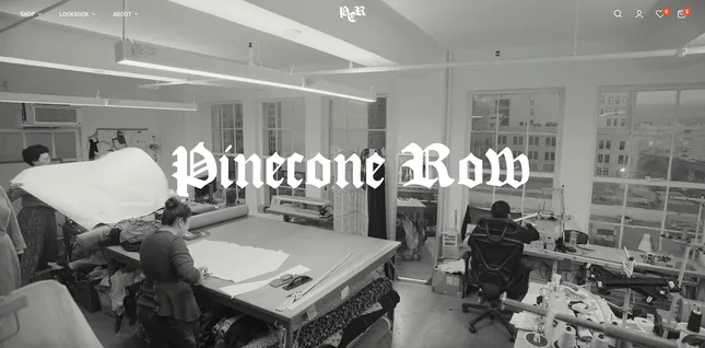 Pinecone Row - Luxury Fashion Webstore Development