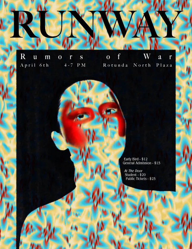 RUNWAY at UVA “Rumors of War” Posters