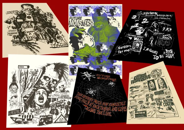 Future Monsters Vintage Poster Collection