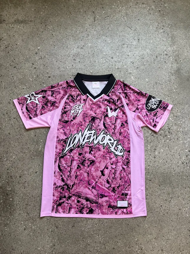 Loneworld / Pink Camo Jersey