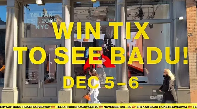 Erykah Badu x Telfar give away AD