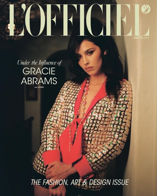 Gracie Abrams for the cover of L’Ofiiciel France