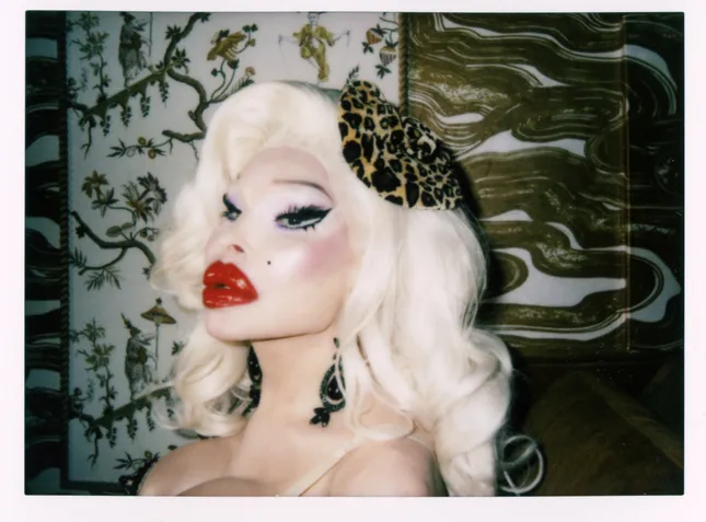 AMANDA LEPORE BTS X PETIT MORT POLAROIDS