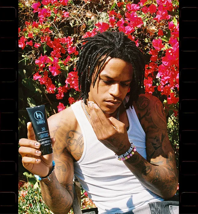 Shareef O’Neal x Black Girl Sunscreen Men SPF 30 Brand Shoot