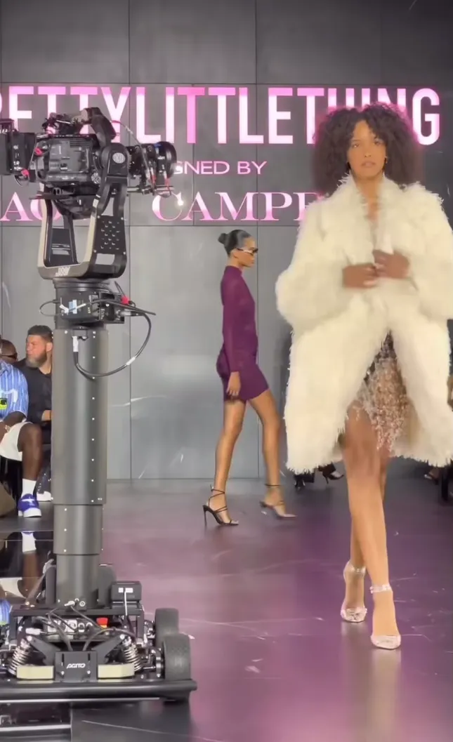Nails for Naomi Cambell x Pretty little thing fashion show