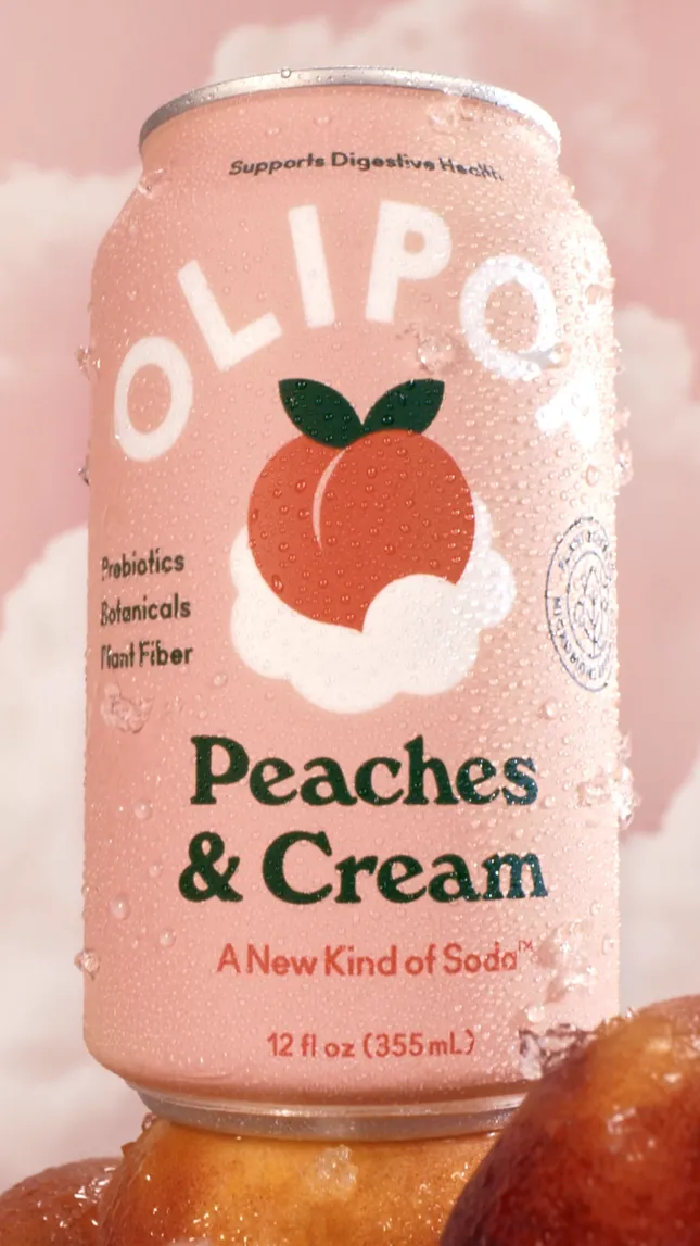 Olipop “Peaches & Cream”