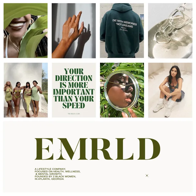 Creative Direction for the EMRLD Lifestyle Brand