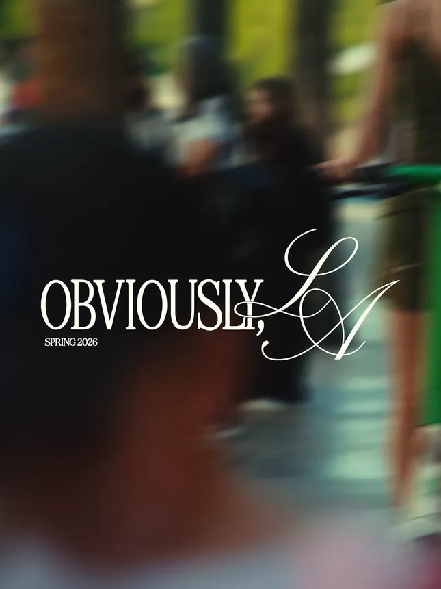 Cider SS26 Campaign “Obviously, LA”