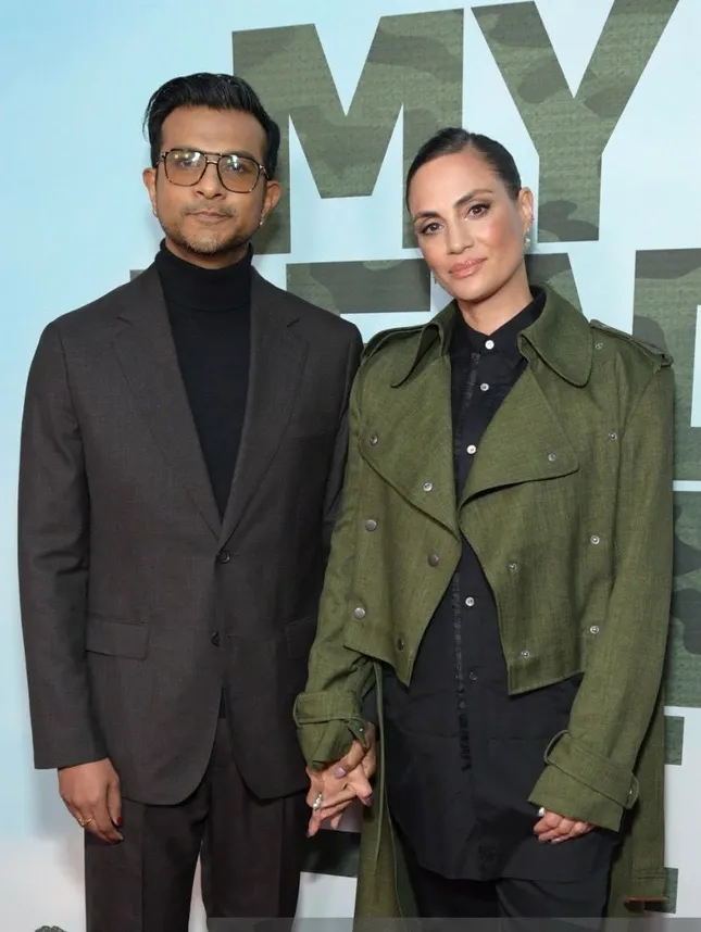 Utkarsh Ambudkar and Naomi Campbell for My Dead Friend Zoe premiere 2025