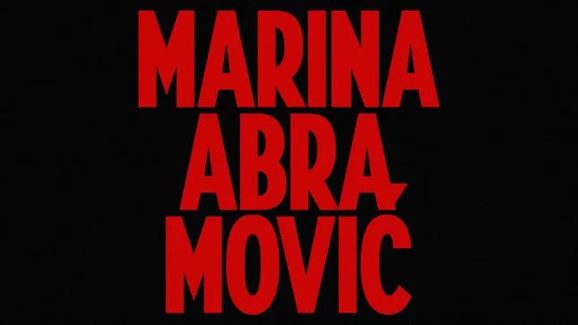 Marina Abramović – Custom title and credit design