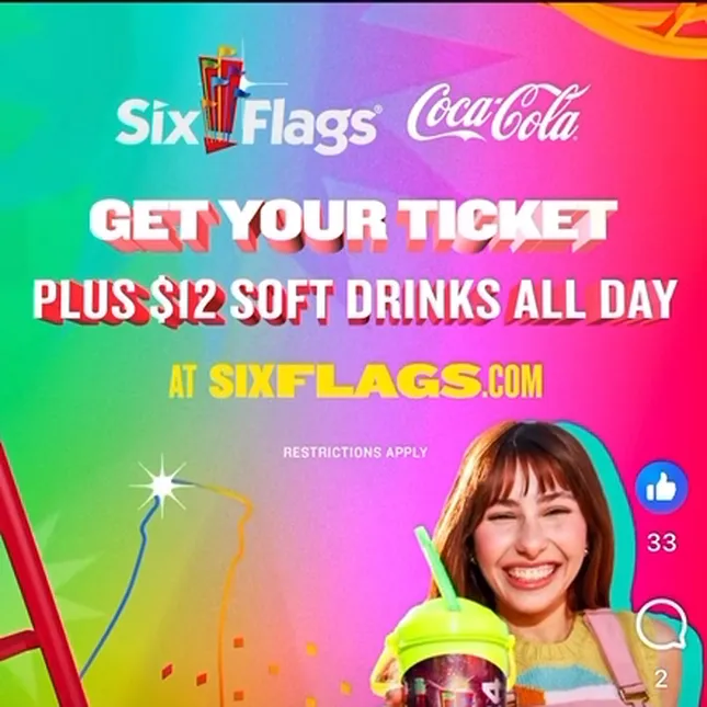 Six Flags x Coca-cola Summer 24 Campaign
