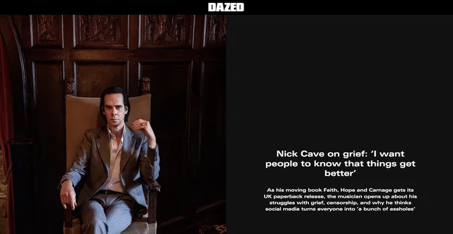 Dazed & Confused x Nick Cave