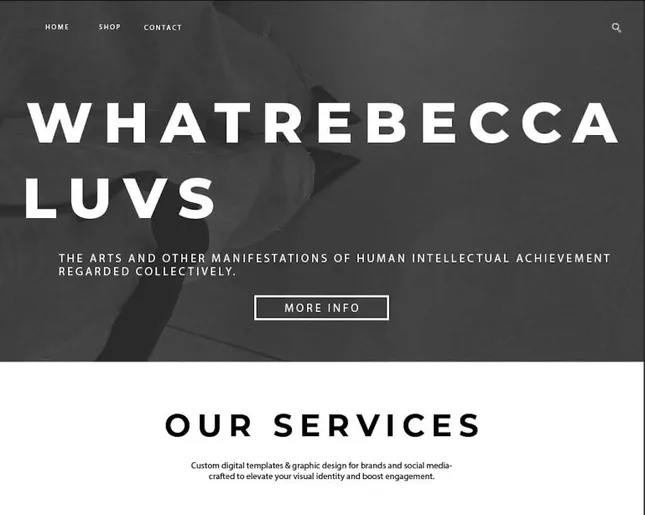 whatRebeccaluvs x Website