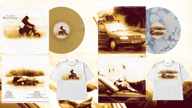 Blood Orange Vinyl Packaging & Merch