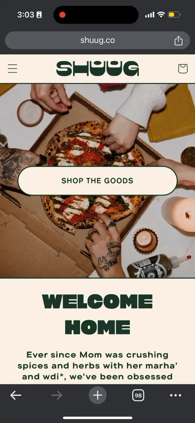 Shuug - Shopify Website