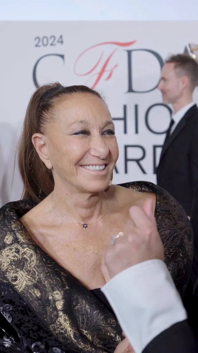 Donna Karen with Jenna Lyons: CFDA Red Carpet 2024