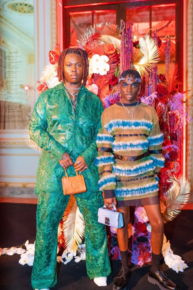 Rickey Thompson wearing custom Karlito Melero to host the Harper’s Bazaar Icons Party (2019)