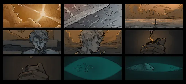 Storyboard for a short film