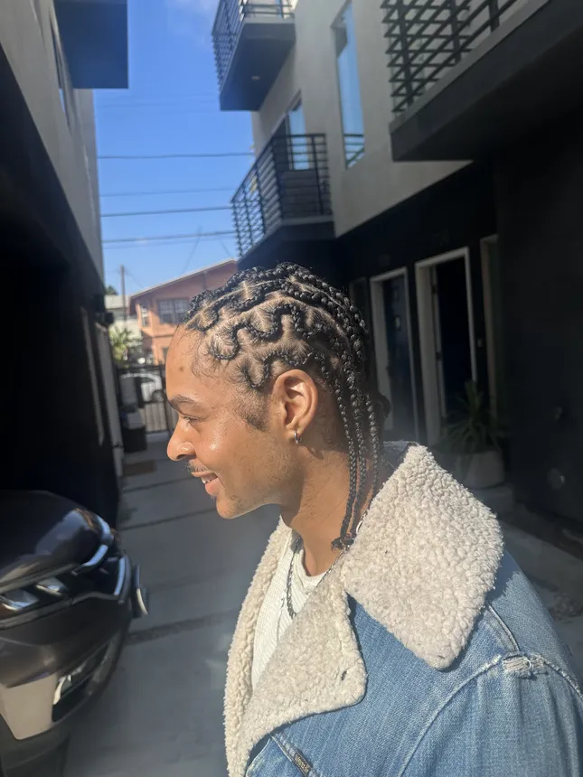 Creative style cornrows ✨ @goddesstouchonly