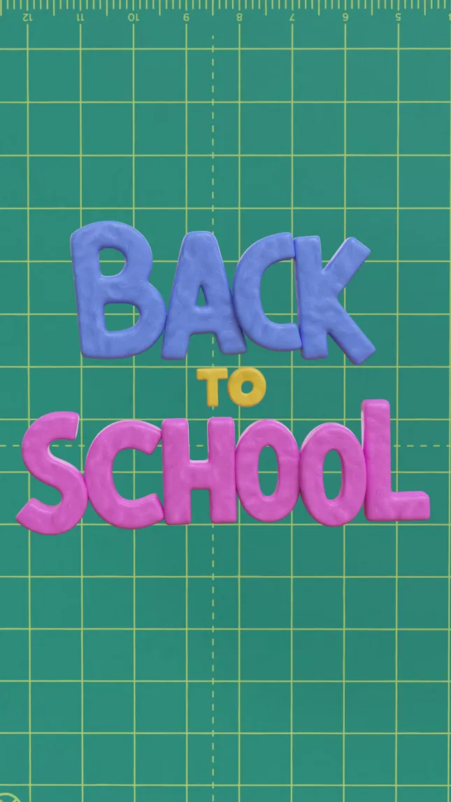 Back-to-school Typo Animation
