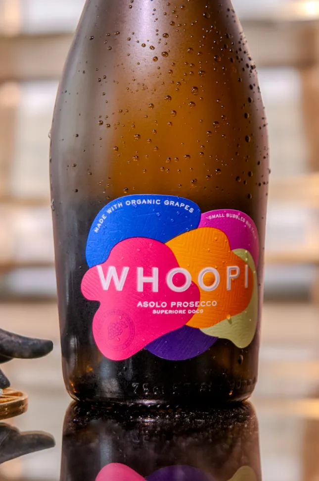 Whoopi Goldberg Prosecco for Great Karma