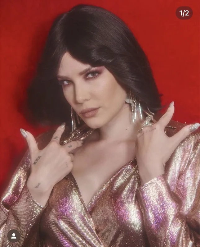 Halsey About Face holiday campaign