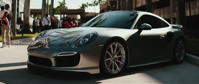 Anamorphic content for Porsche car show in Miami