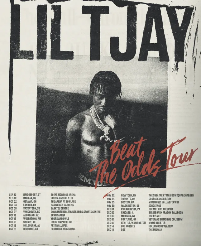 Poster design for Lil Tjay with Need Pastel Agency