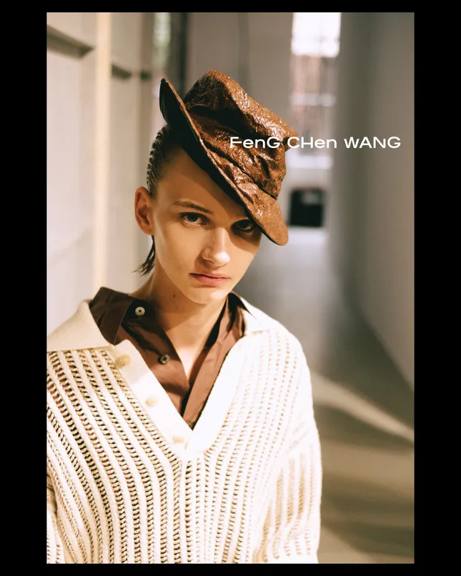 Backstage at Feng Chen Wang’s Spring/Summer 2025 Collection