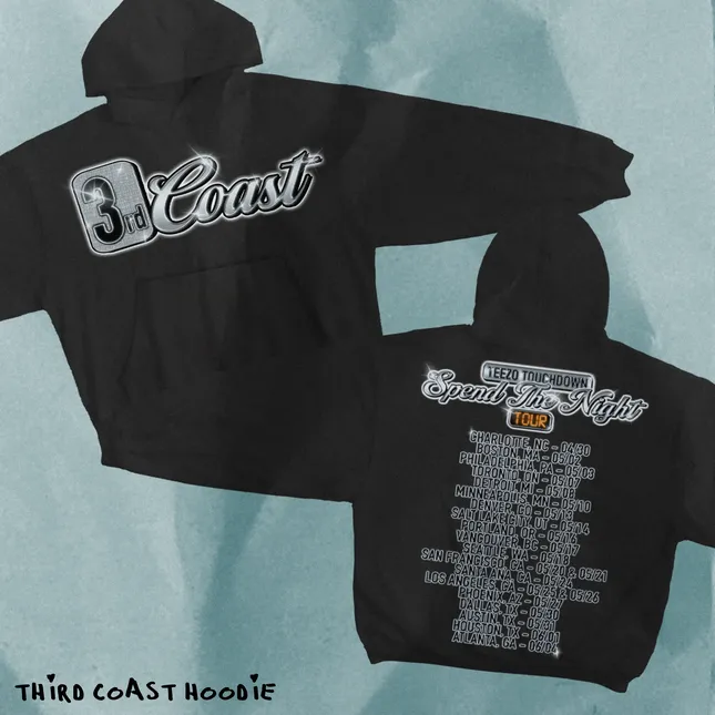 Teezo Touchdown ‘Spend The Night’ Tour Merch