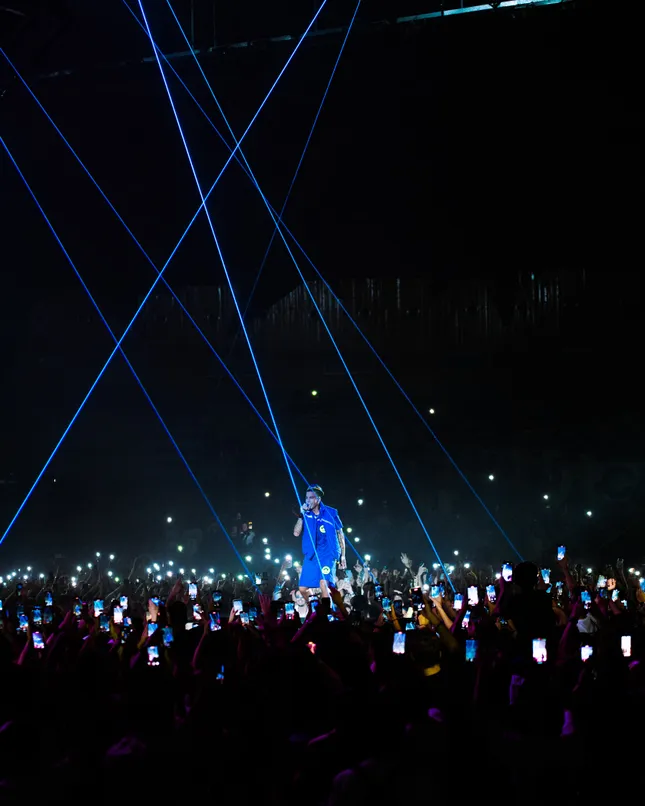 shooting for the Sfera Ebbasta concert.