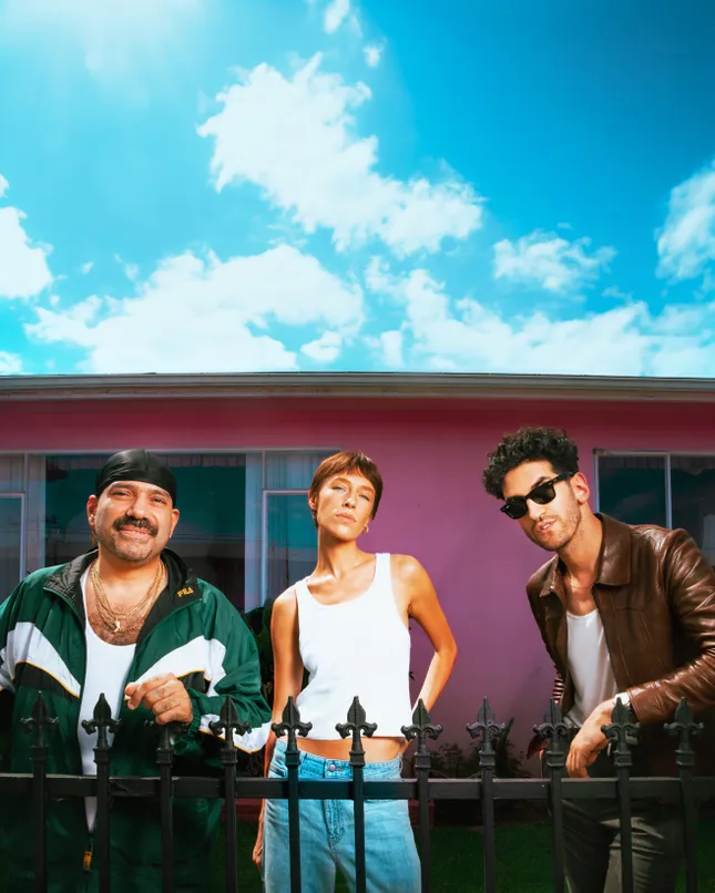 Chromeo on set