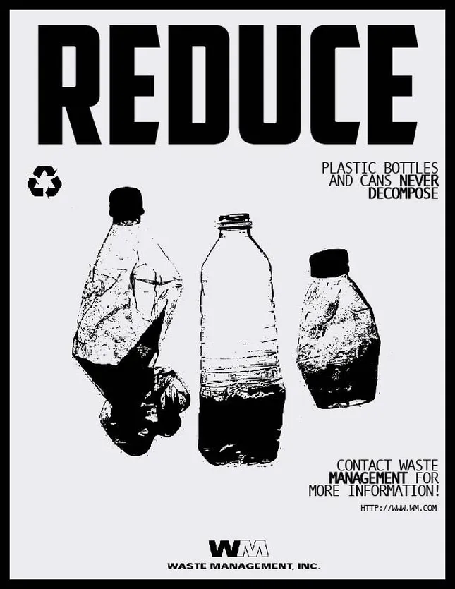 Reduce Reuse Recycle Poster design