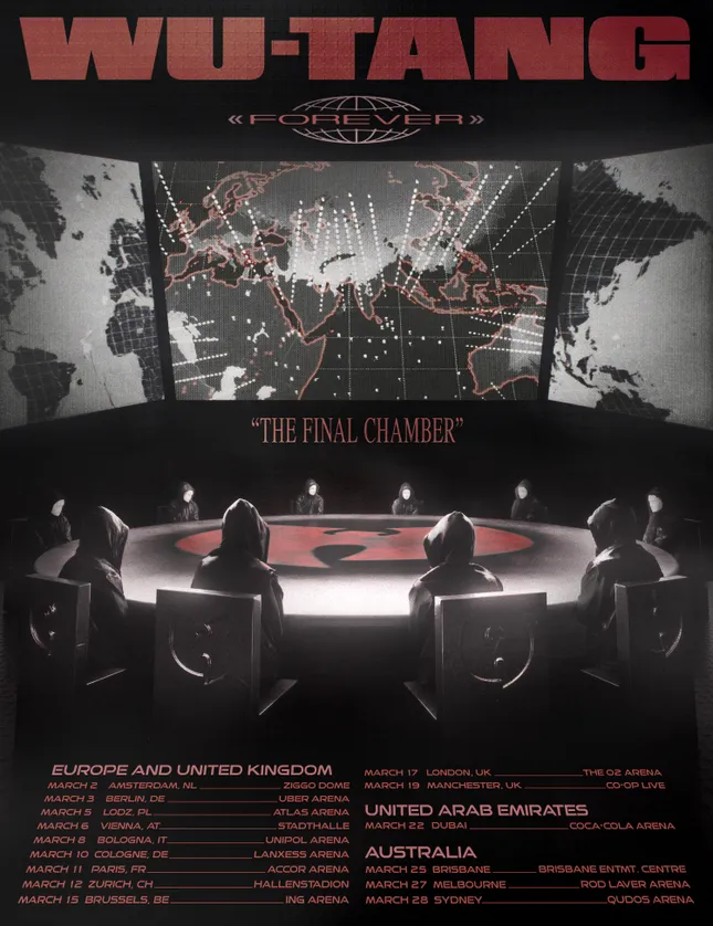 Wu-Tang Clan International Tour Artwork