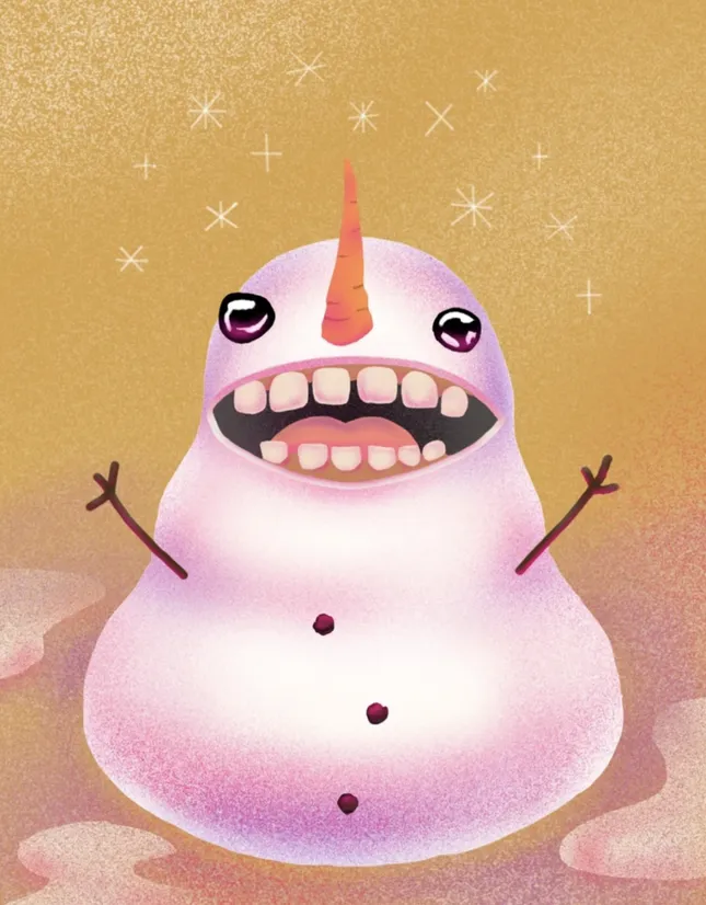 happy snowman