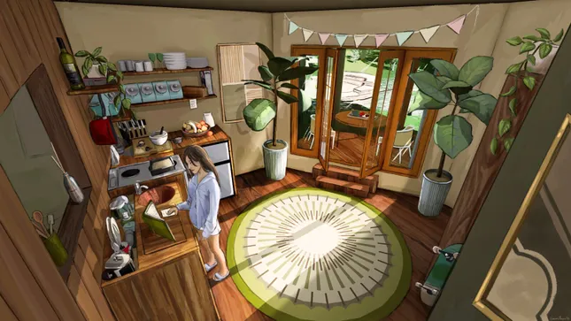 SUNDAY MORNING - set design